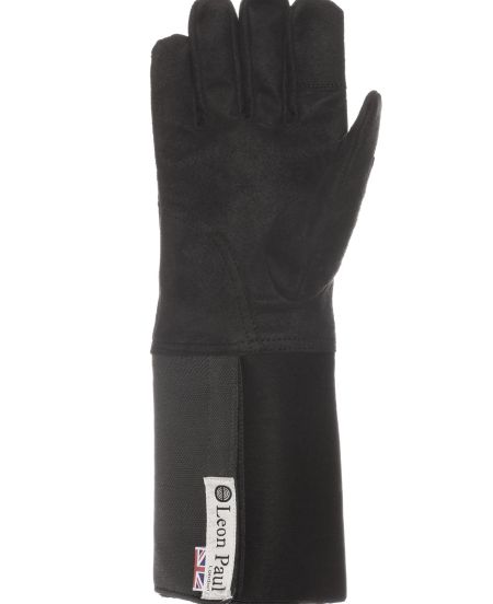 Schwarzer Trainerhandschuh