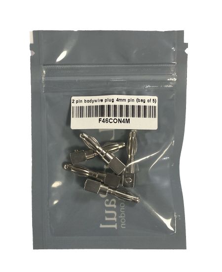 2-poliger Körperkabel-Stift, 4-mm (5 Stück)
