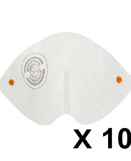 Einweg-Maskenschild x10