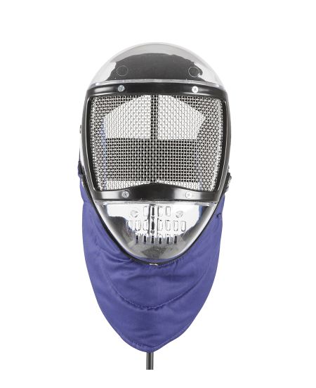 Midi-Fence® Plastik Maske mit blauen Latz
