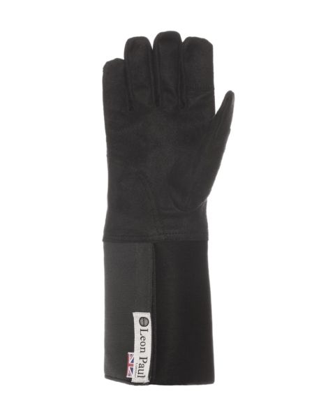 Schwarzer Trainerhandschuh